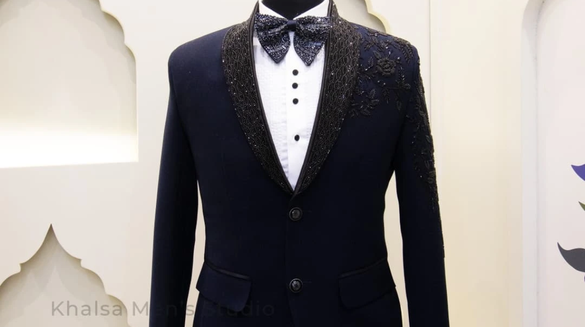 Khalsa Men's Studio - Embroidered Tuxedo 1
